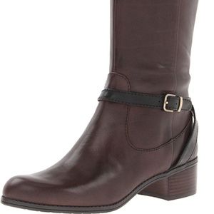 Bandolino "Cay" Brown and Cognac Knee Hi Boot 6.5